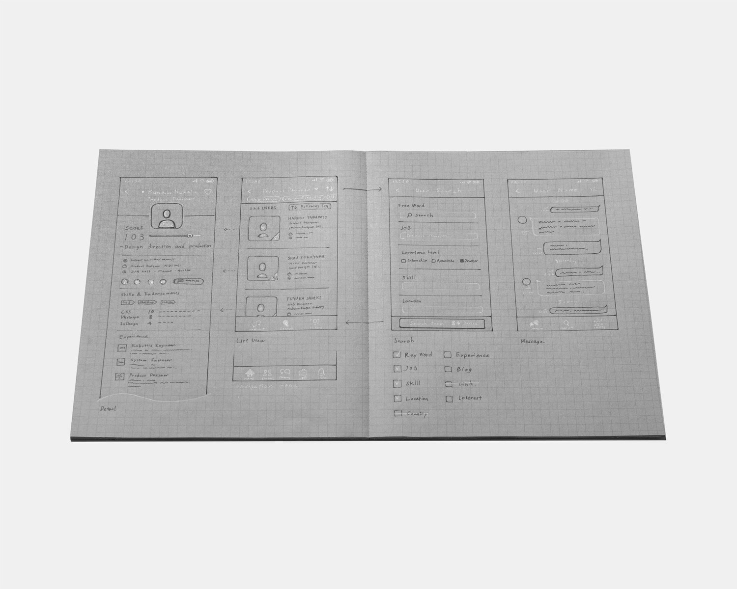 Notebook for Black and White Writing