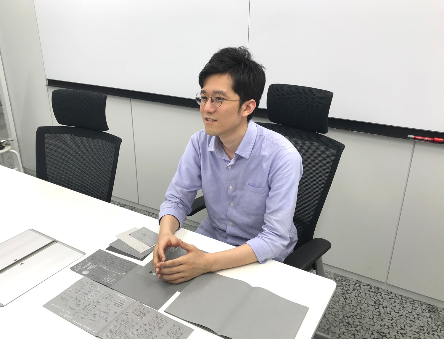 Shinpei Yoshida, in charge of development at KOKUYO