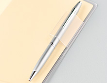 A cover with a pen-holder