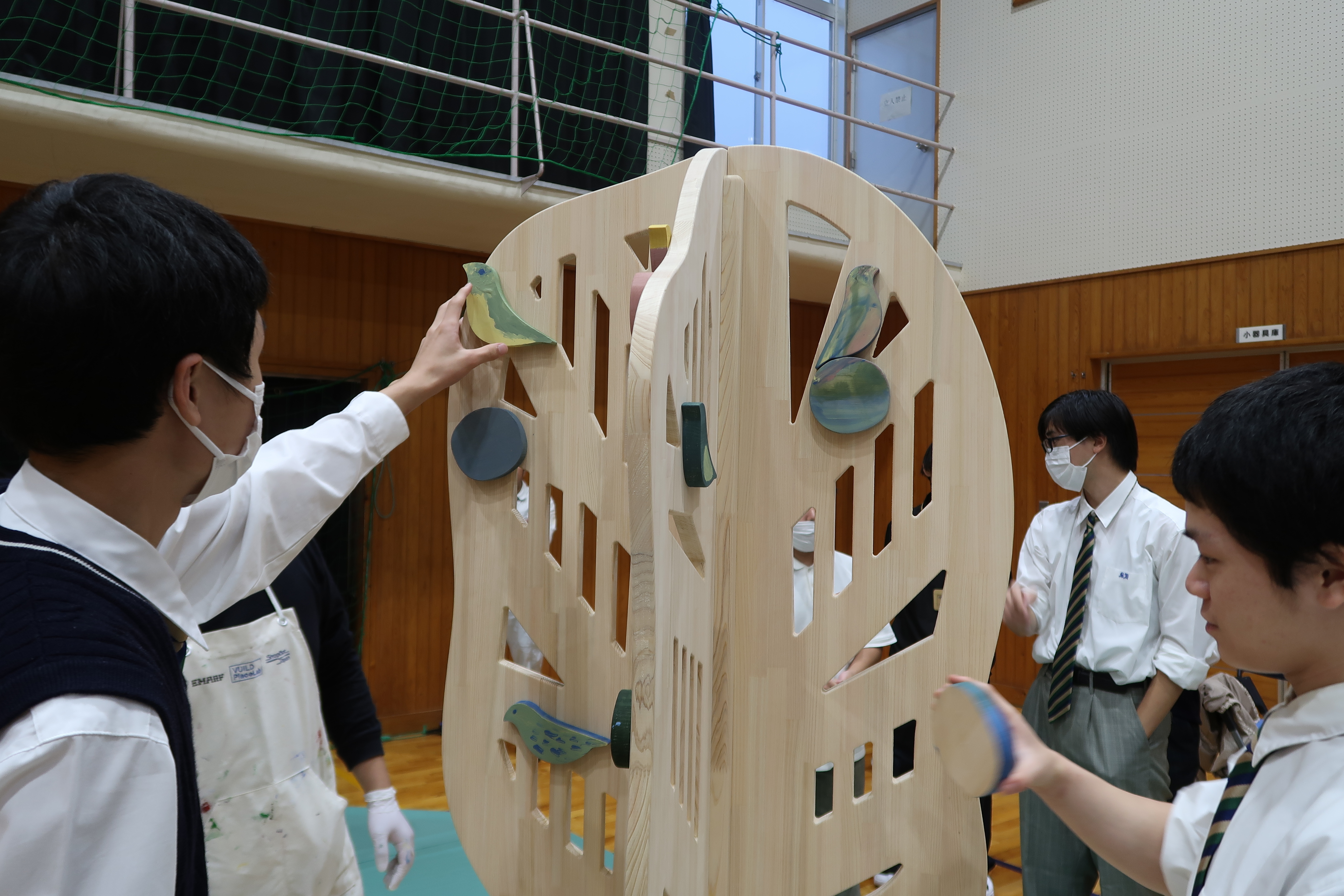 The workshop at Shimanto High School