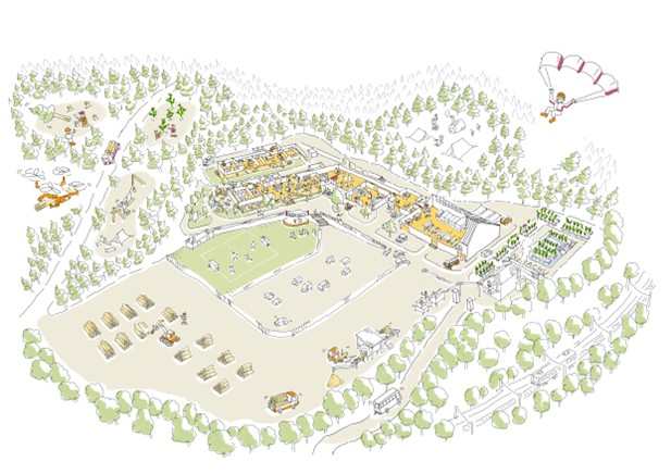 ツミカサネ第一工場パース