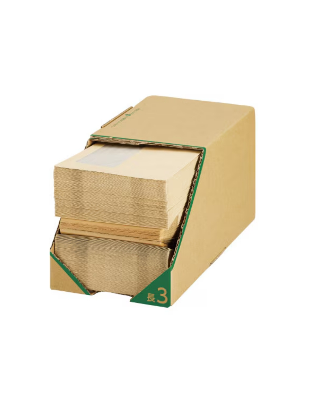 カウネット　取り出しやすい箱入り　透けない窓付き封筒