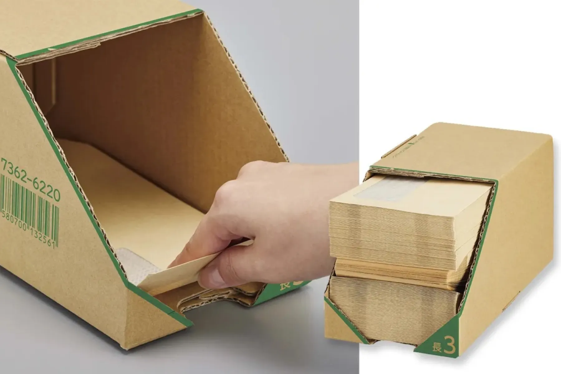 使い始めから終わりまで取り出しやすい箱入り封筒　サムネイル