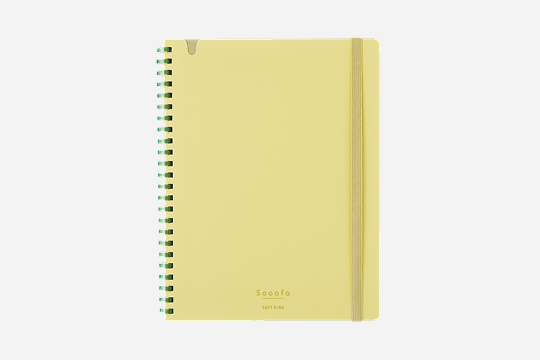 ソフトリングノート＜スーファ＞イエロー（A5変形）