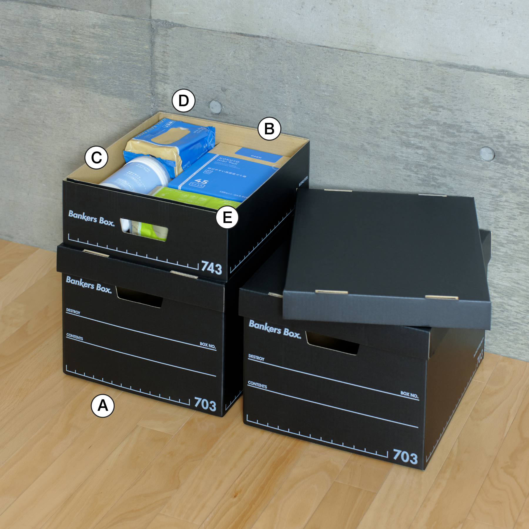 カラーをそろえるだけで、収納はもっと美しく 1