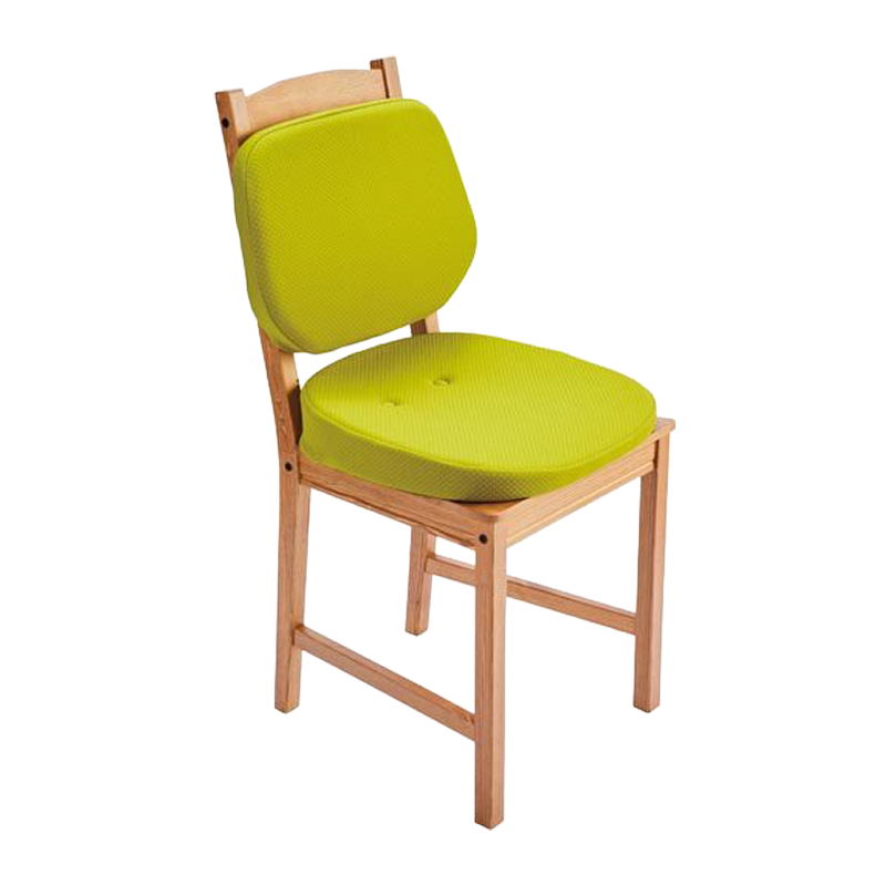 椅子に取り付けたワークサポートクッション