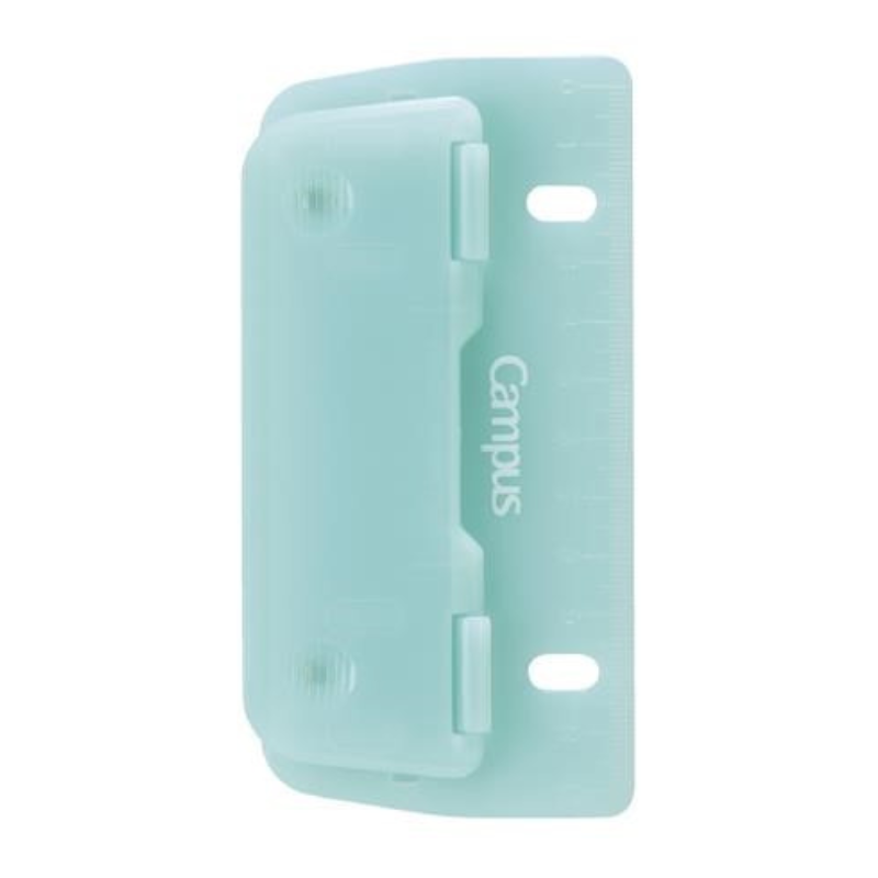 キャンパス 2穴バインダーと一緒に持ち運べるパンチ