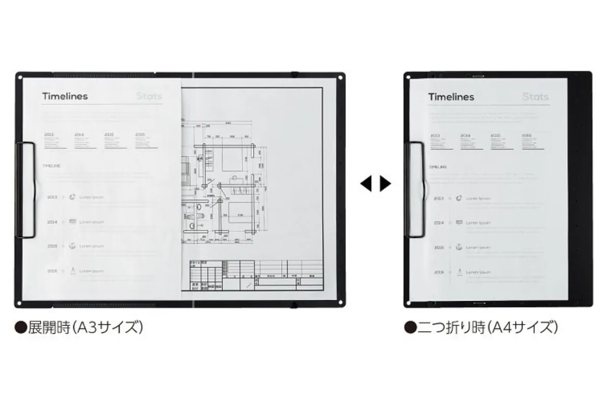キャンパス A3とA4を選んで使えるクリップボード