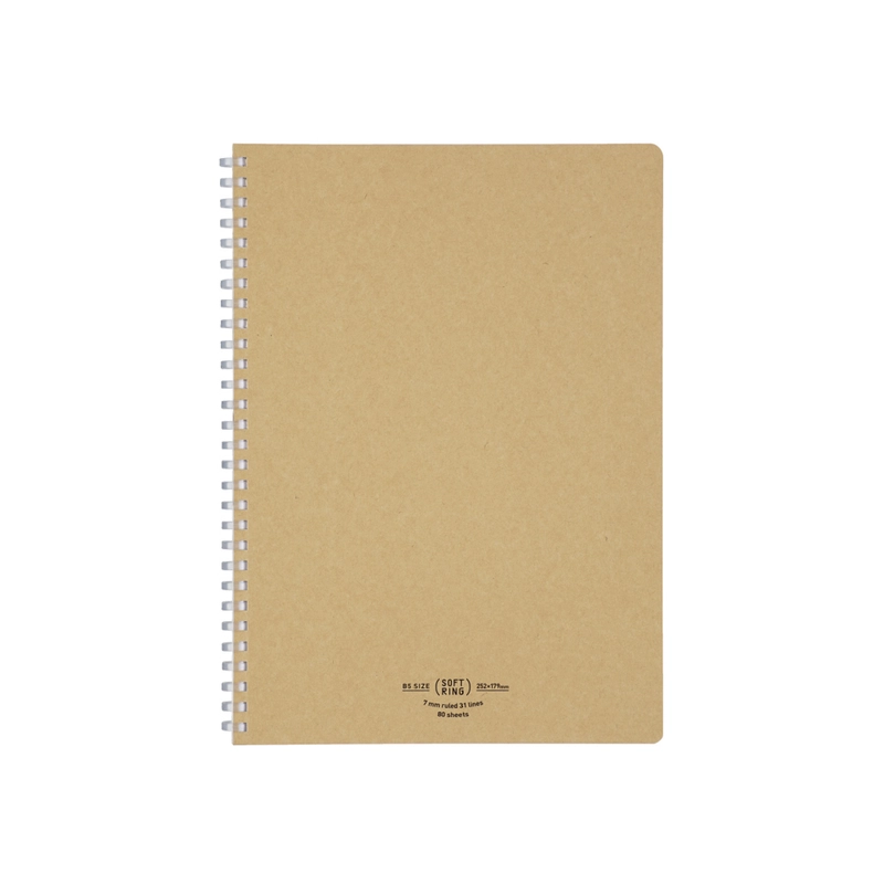 ソフトリングノート クラフト表紙（ベーシック）