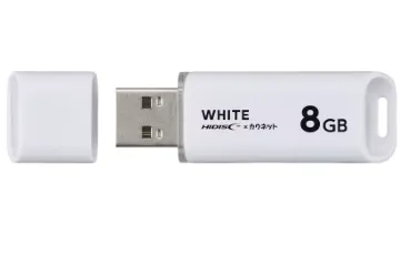 磁気研究所 カウネット×HIDISC USBメモリ キャップ式 8GB ホワイト