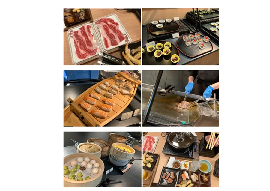 夕食バイキング
