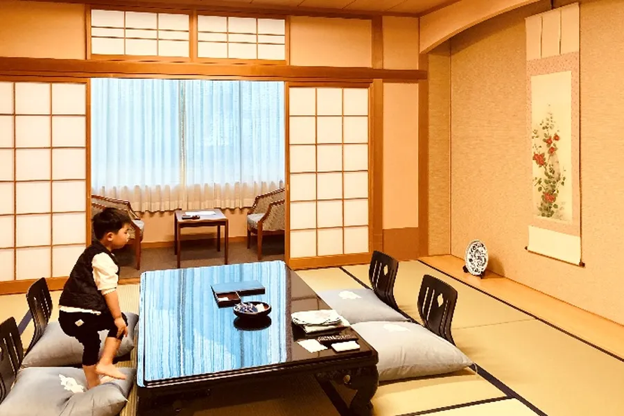 ホテル椿館に宿泊。和室が嬉しい！