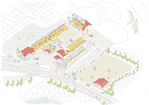 ツミカサネ第二工場パース