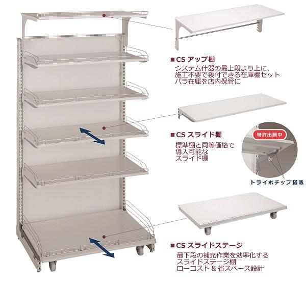 CSアップ棚」「CSスライドステージ」を発売｜ニュース｜コクヨ