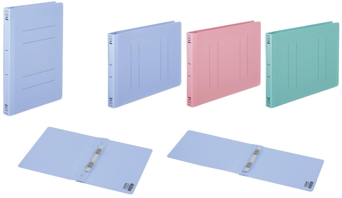 (左)フラットファイル(PP)A5 縦サイズ (右)A5 横サイズ