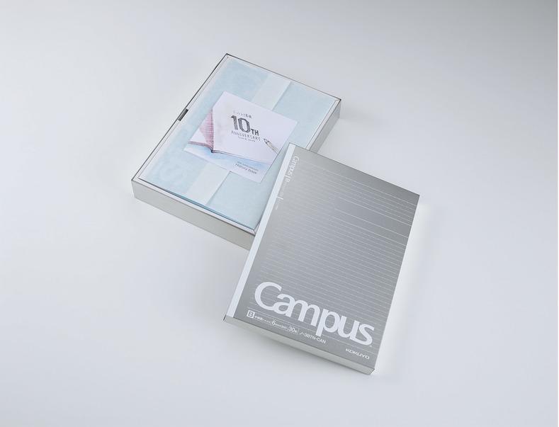 写真：キャンパスノート（ドット入り罫線）10周年記念限定商品＜保缶＞