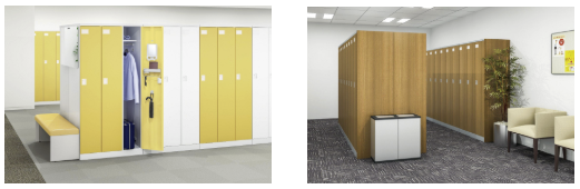 写真：（左から）扉カラーのバリエーション例