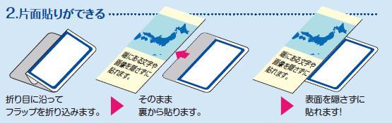 片面貼りができる