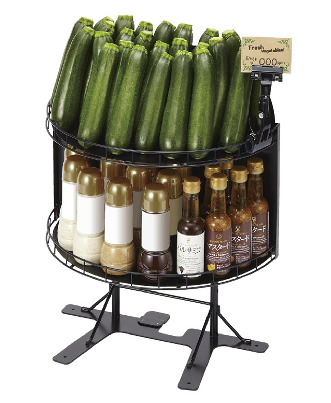 写真：「ハーフバスケットスタンド」の使用イメージ