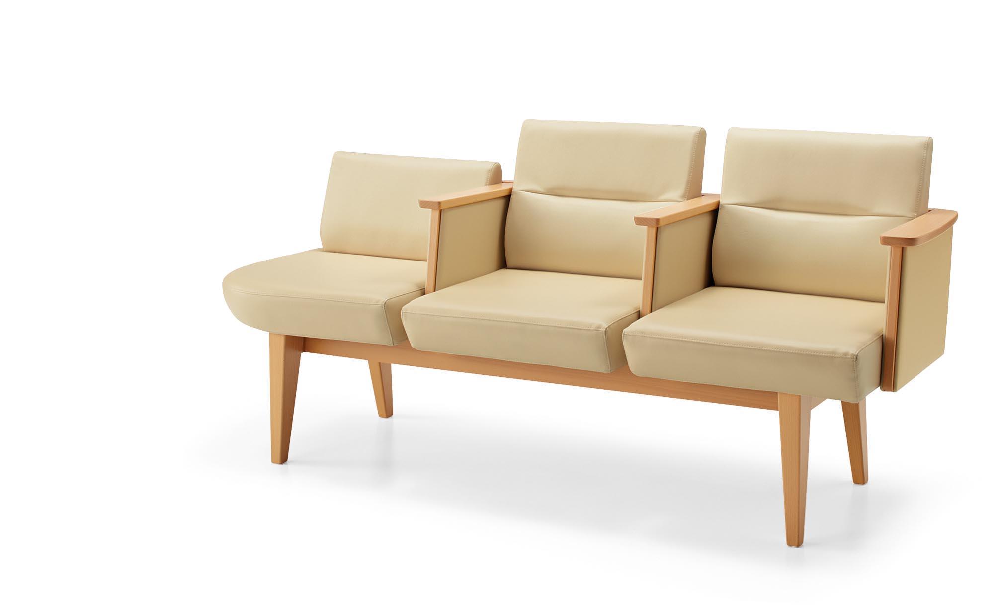 Refina（レフィナ）3人掛け　ローバック　右アール肘付きタイプ