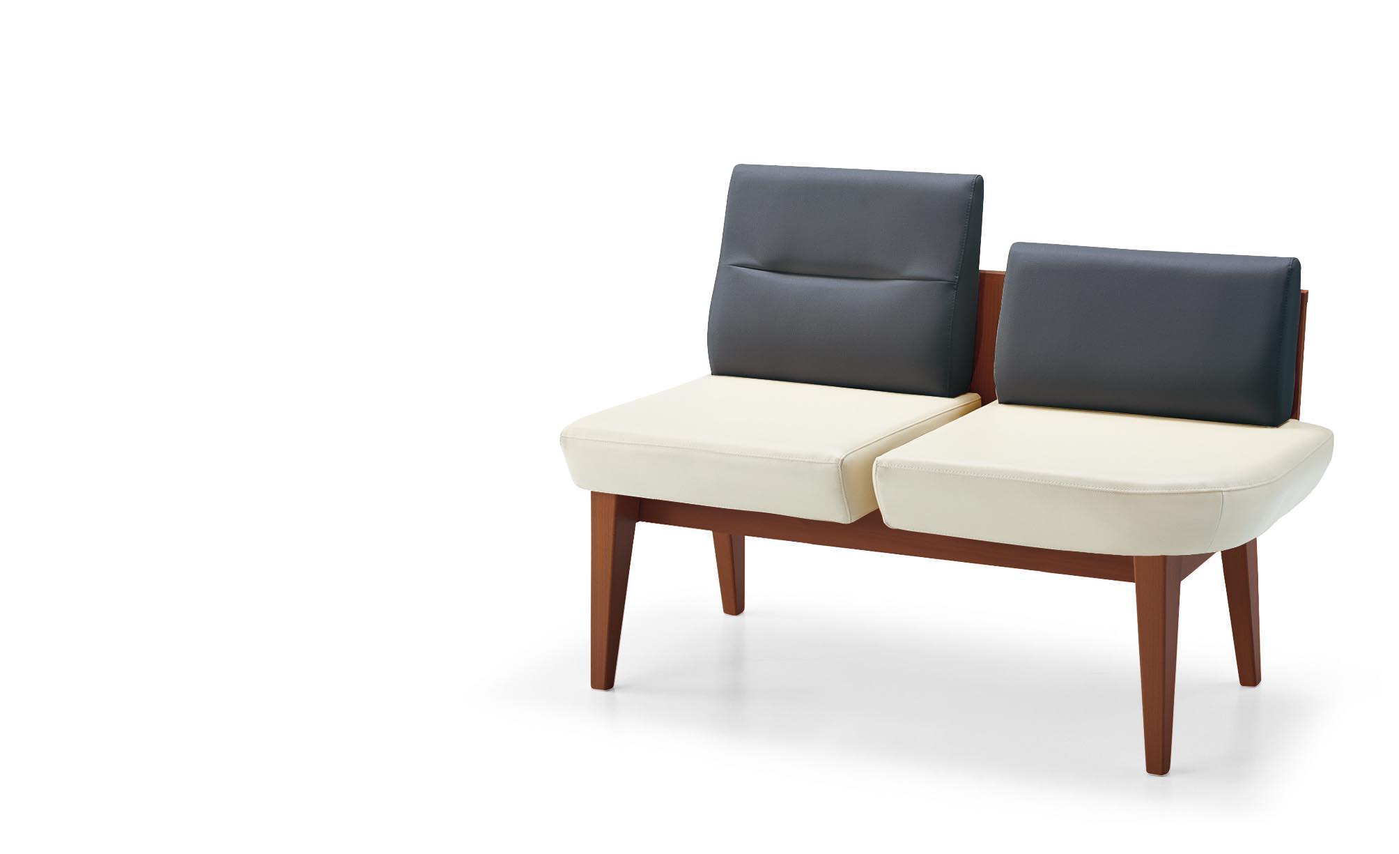 <2人掛け> ローバックアールなし・肘付きタイプ