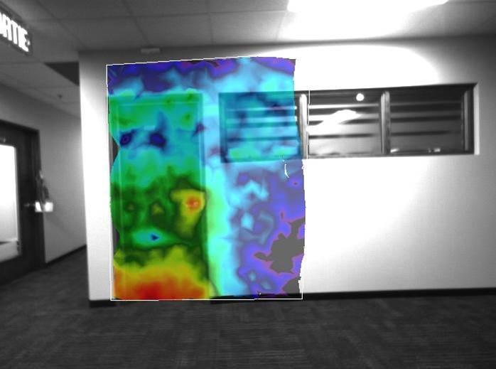 測定結果イメージ（暖色＞寒色）