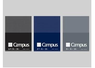 「キャンパスルーズリーフBiz」 パッケージ（左から、方眼罫・ドット入り罫線・無地）