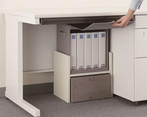 足元収納ボックス(大・小)と足元収納ラック