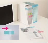 資料の分類に便利なインデックス用タイプ(ヨコ)