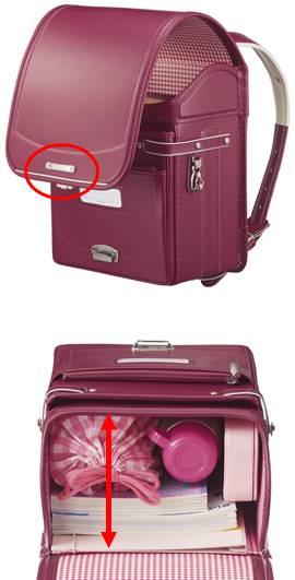 写真右：上「前らくロック」 下「145㎜の大マチ幅」