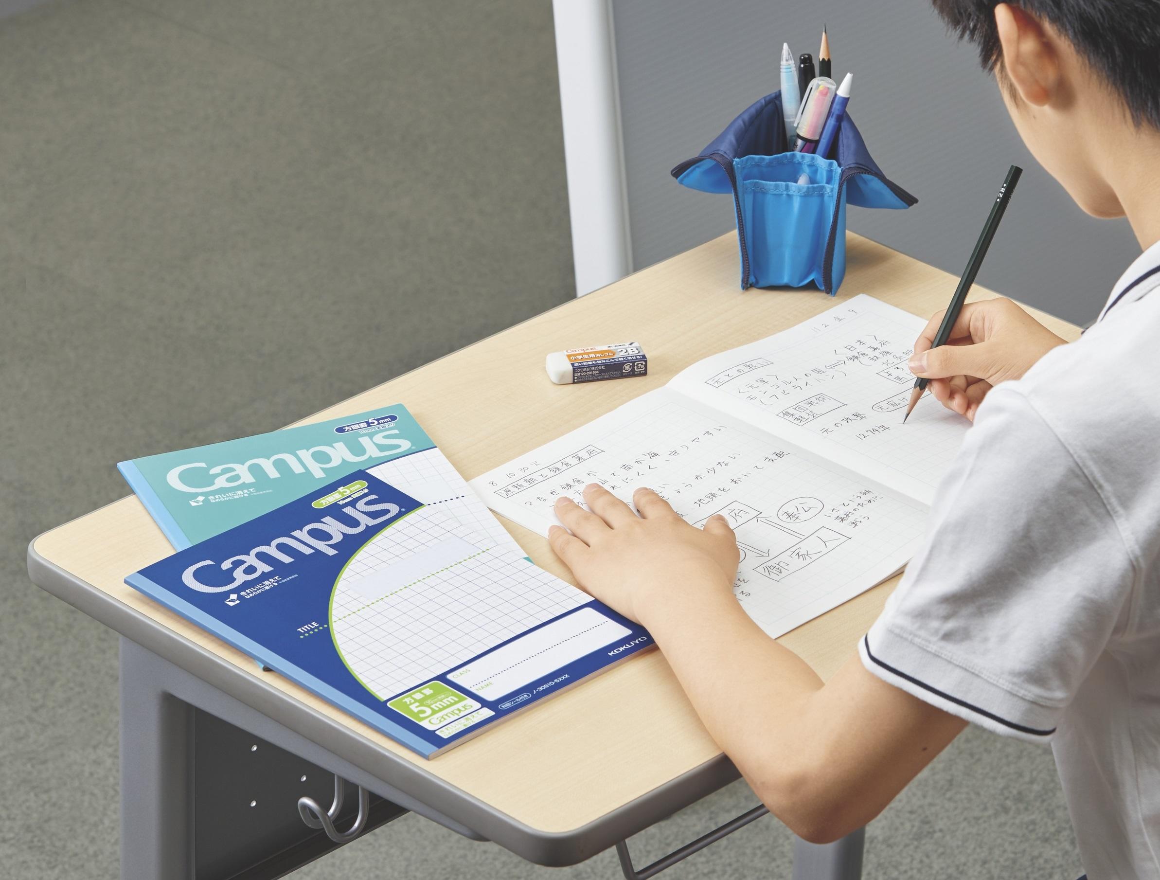 写真:キャンパスノート（用途別）使用シーン