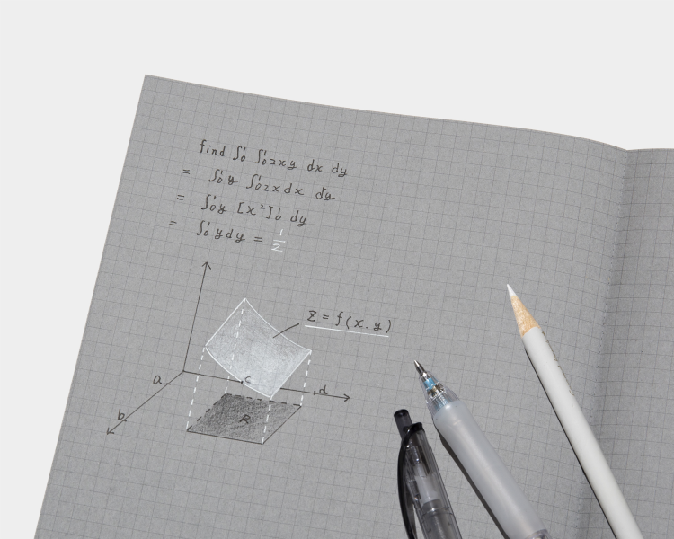 白と黒で書くノート