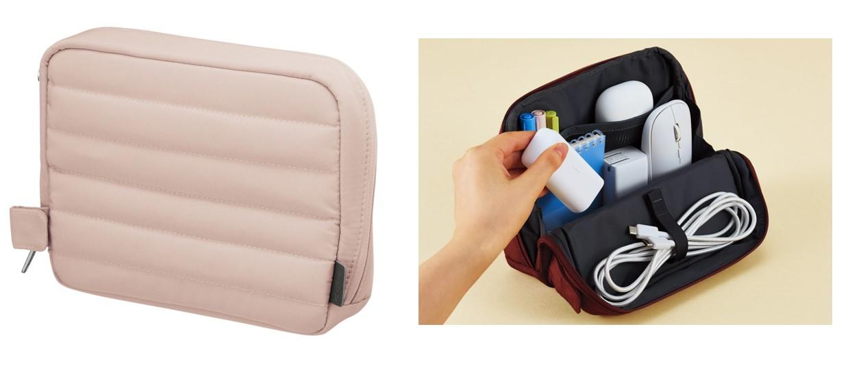 （左）スタンドツールポーチ　商品イメージ（右）使用イメージ