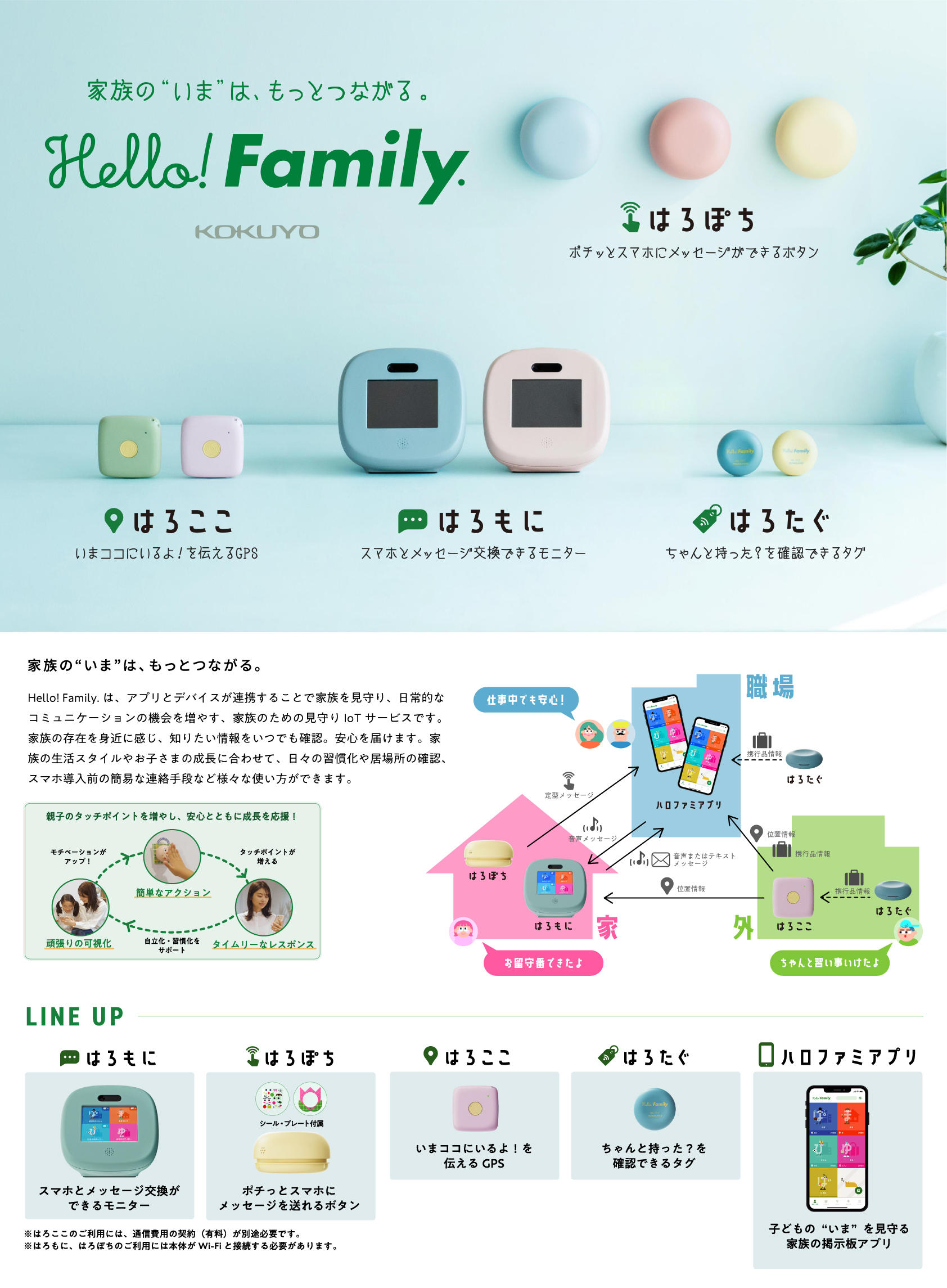 家族見守りIoTブランド「Hello! Family.」シリーズより子ども用
