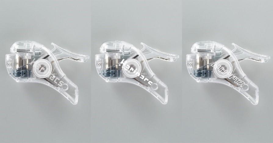 針なしステープラー「ハリナックスコンパクトα透明」3種