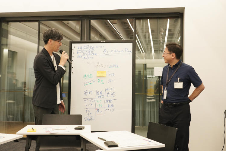 「チョコモナカジャンボ」から広がっていくマンダラートの様子(森永製菓 担当者様)