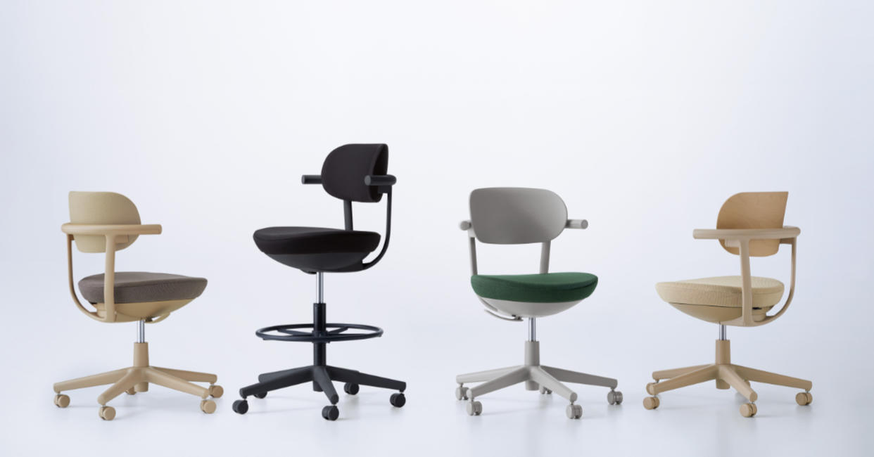 写真：フレキシブルな働き方をサポートするチェアー「pallo（パロ）」