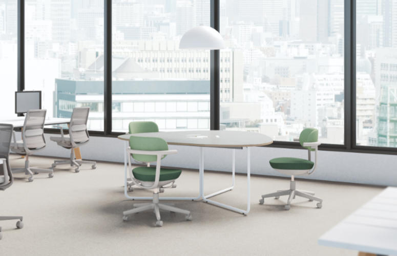 コンパクトなフォルムと空間にやさしい印象のデザイン