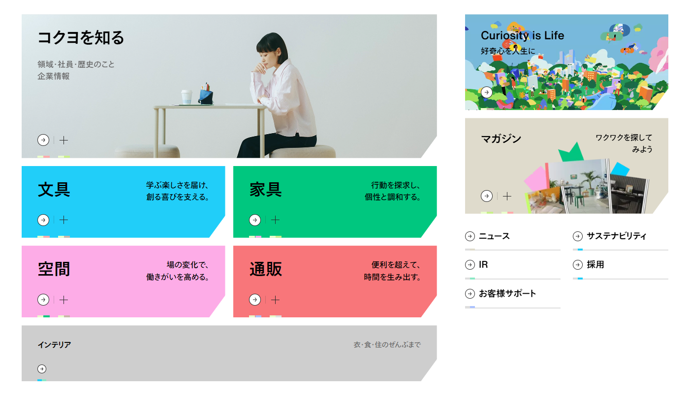 コクヨ コーポレートサイトについて