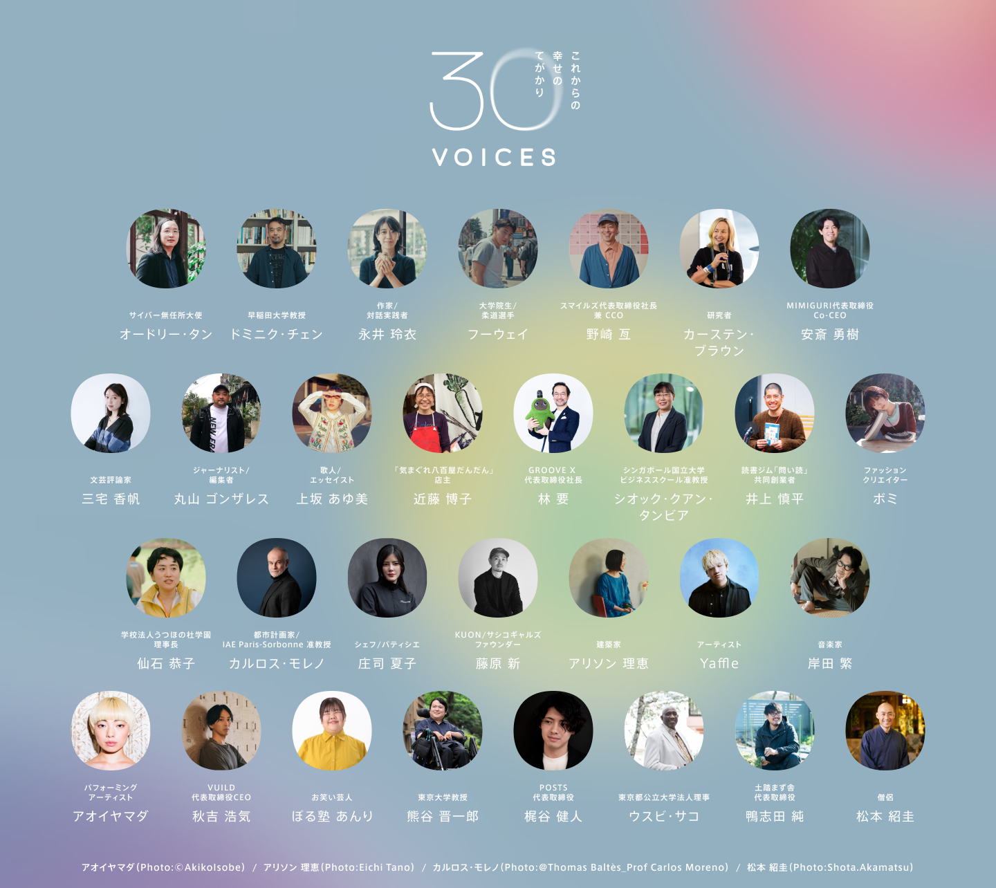 写真：30 VOICES