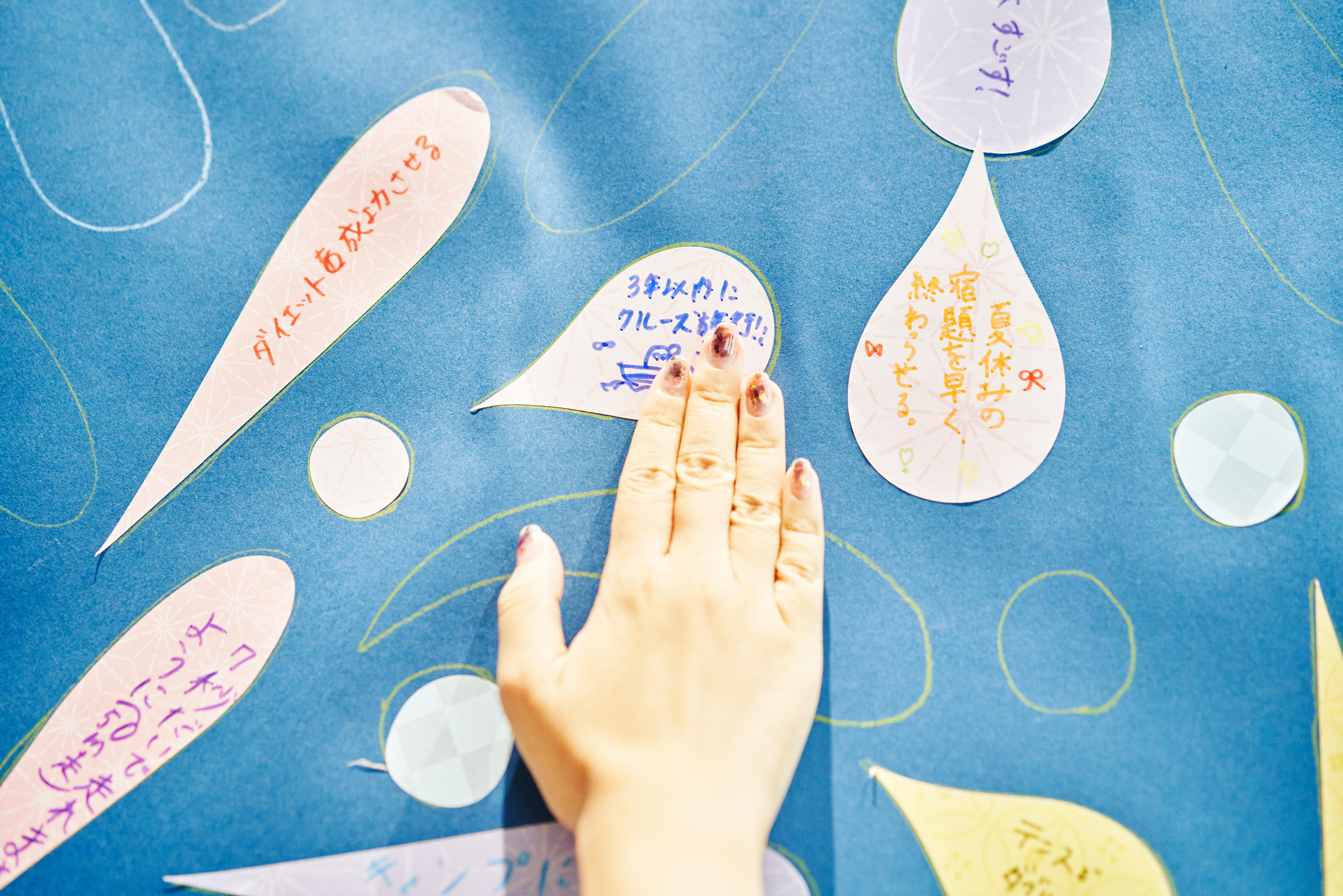 <center class="_12">   皆さんにご自身の「ヨコク」を書いてもらいました </center>