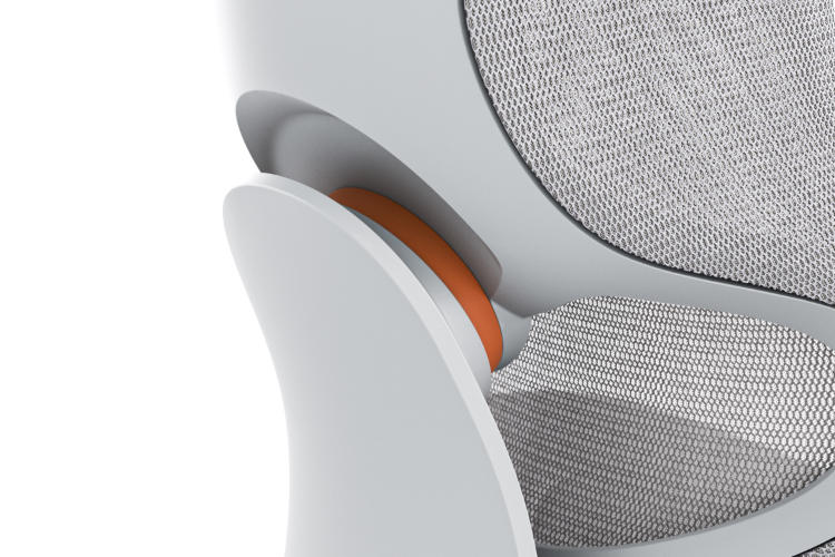 2025年冬に発売予定の新型オフィスチェアー「ingCloud」のイメージ