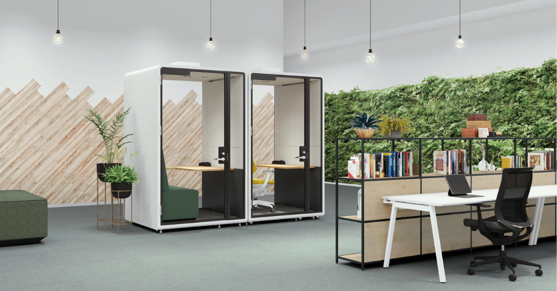 写真：可動式ブース「WORK POD（ワークポッド） 1人用ワイド」