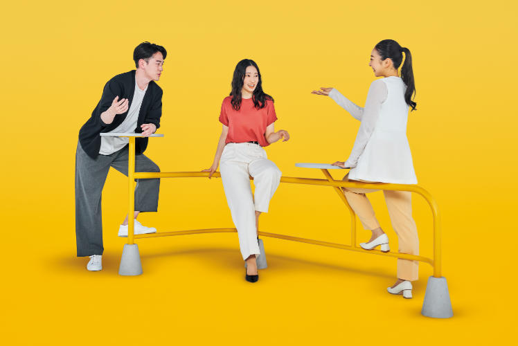 「hangout」でのコミュニケーションシーンのイメージ