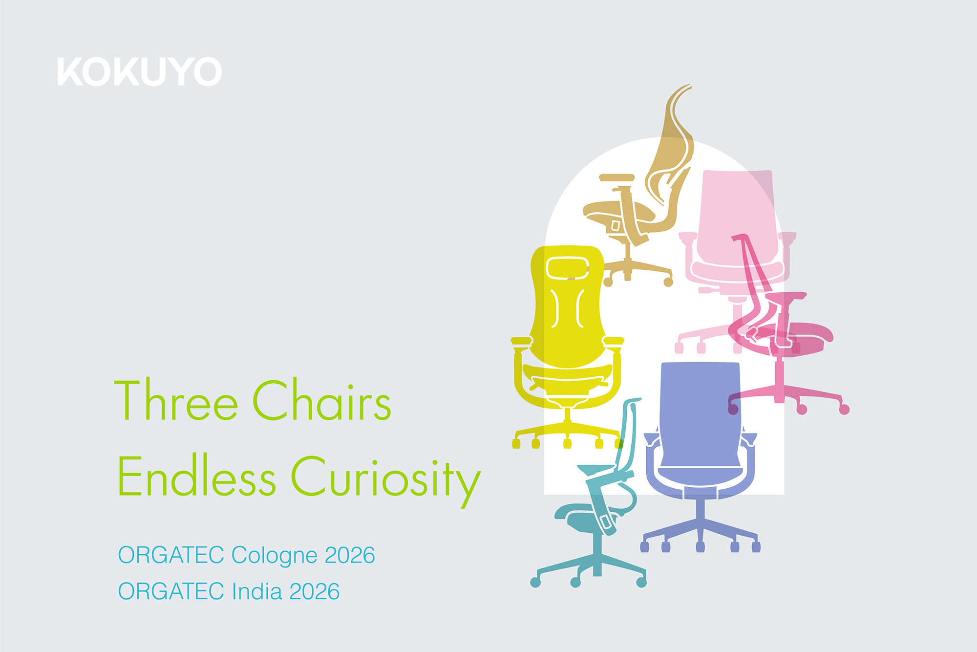 「Three Chairs, Endless Curiosity.」イメージ画像