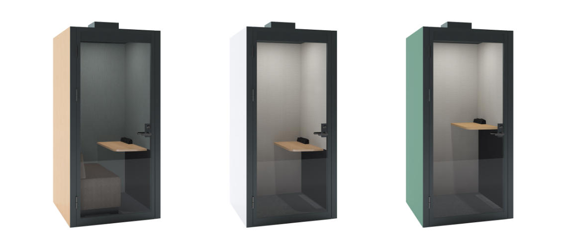 （左から）ソファータイプ、チェアータイプ、スタンディングタイプ