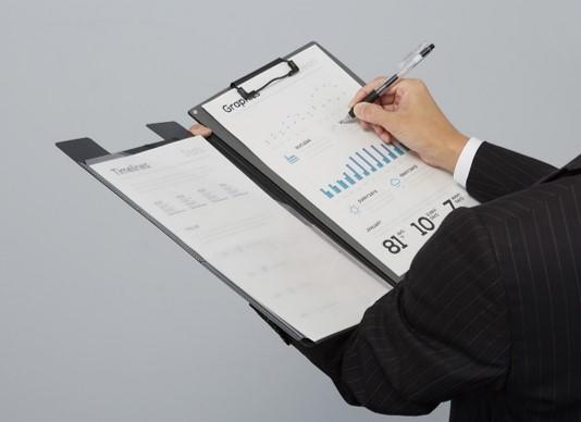 「書類がすっきり分けられるクリップホルダー」　イメージ