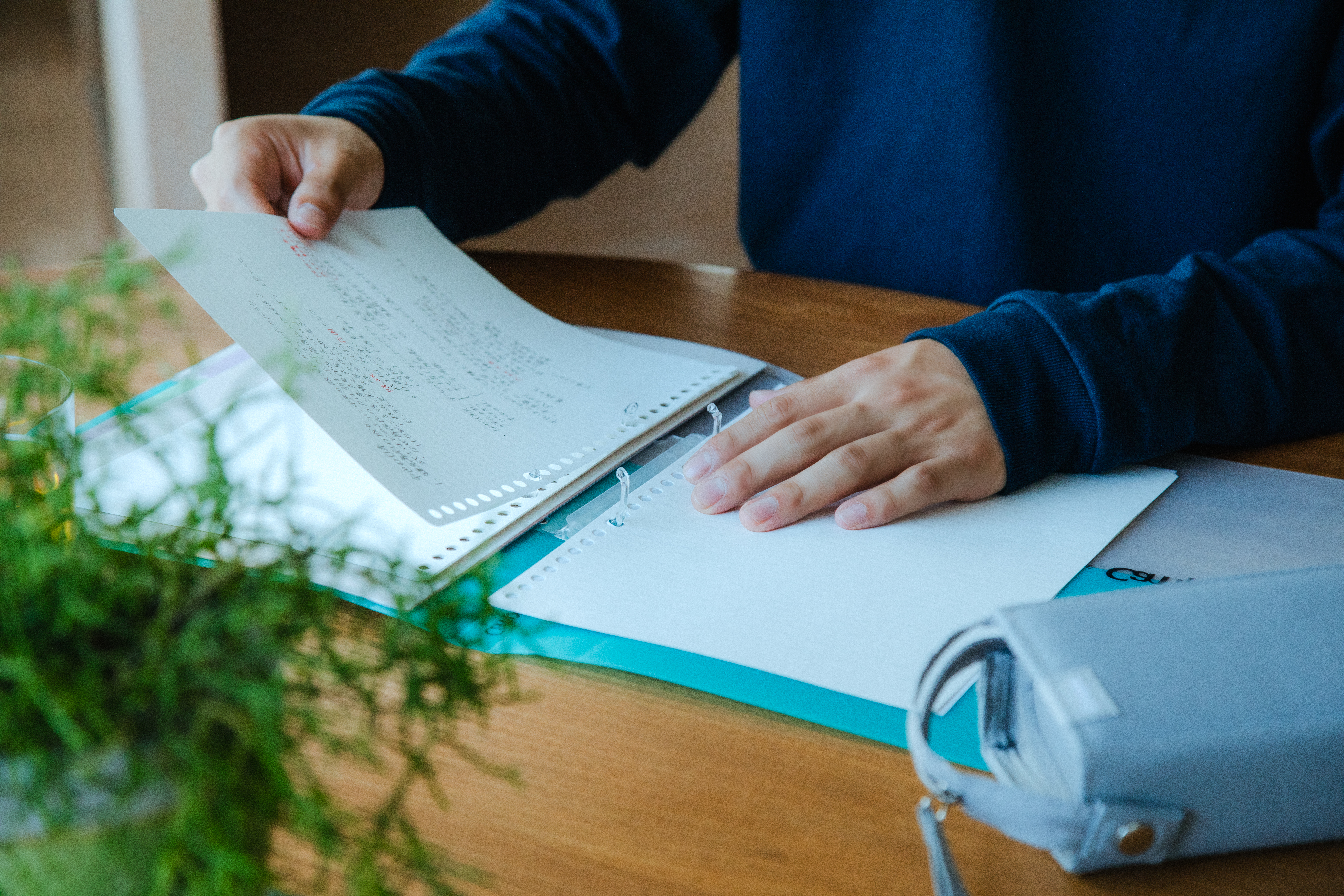 プリントもとじやすい2穴バインダー