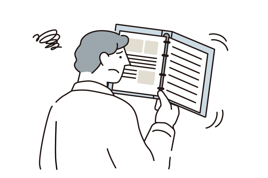 キャンパス 2穴バインダー困りごと画像１