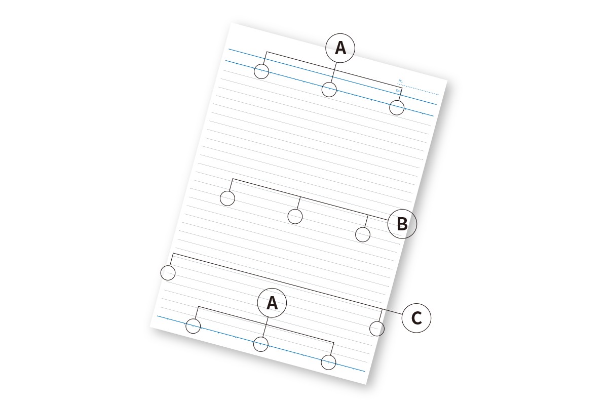 キャンパスノート　ベーシック罫　特長画像1